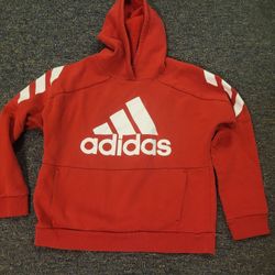 Boys Med approx Adidas red pullover hooded sweatshirt Lot 12