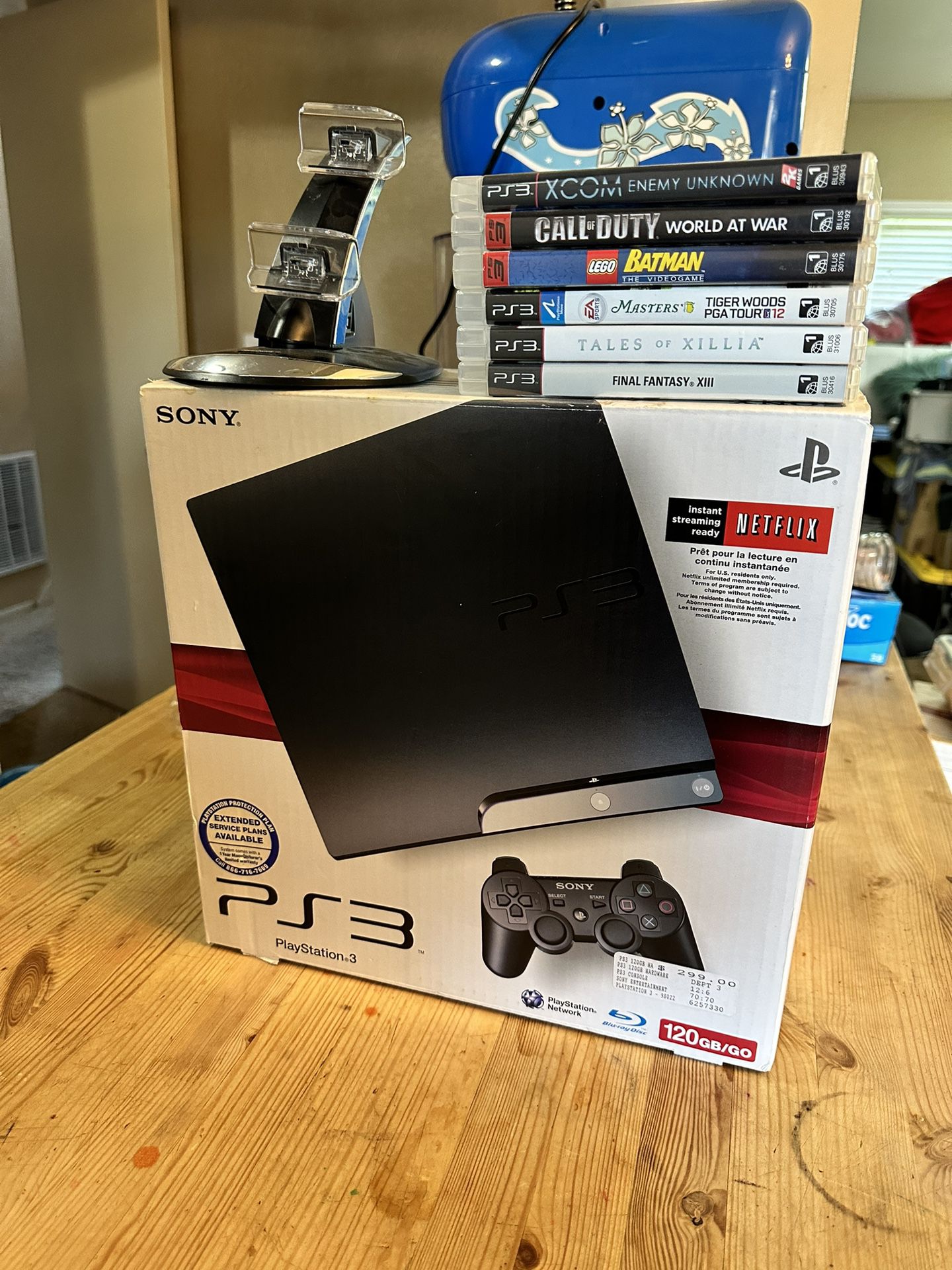 PS3 In Original Box With 6 Games 