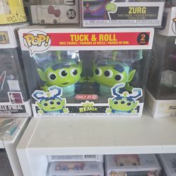 Toy Story Alien Funko Pops! Disney, Pixar! Tuck And Roll