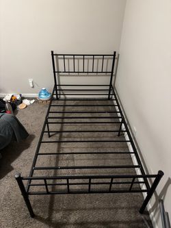 Black Metal Twin Bed Frame