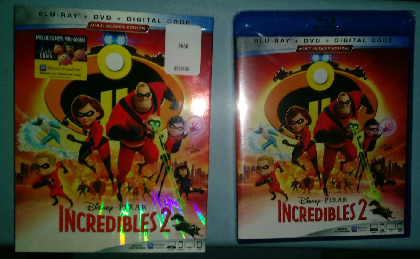 The Incredibles 2 brand new un-opened Blu-Ray + DVD + Digital cody combo pack
