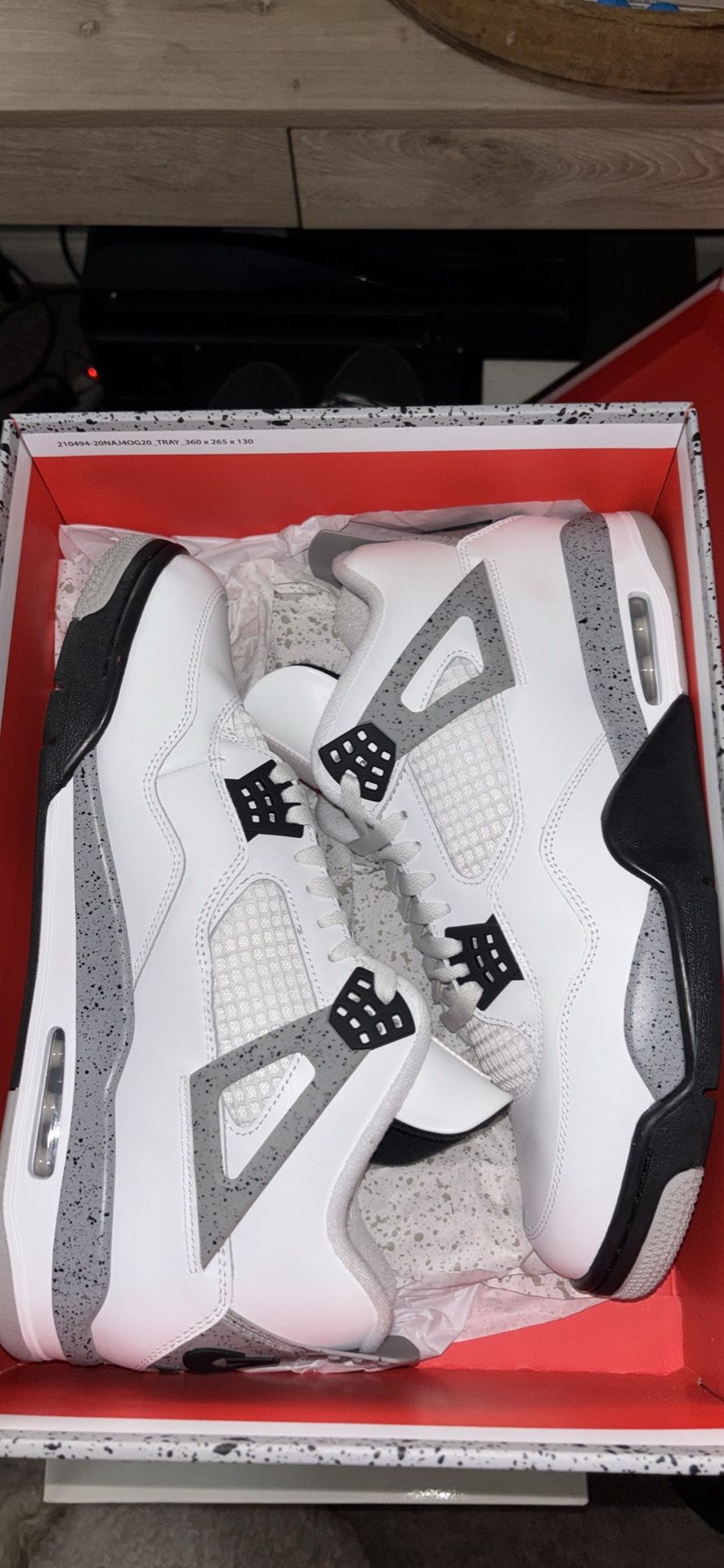 Jordan 4 Retro - ‘White Cement (2025)’ Size 13 Worn Lightly