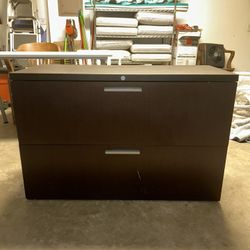 Fireproof & Waterproof 2-Drawer Lateral Filing Cabinet – Heavy-Duty Steel Construction