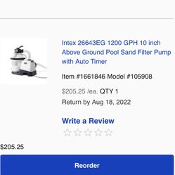 Sand Pool Filter 