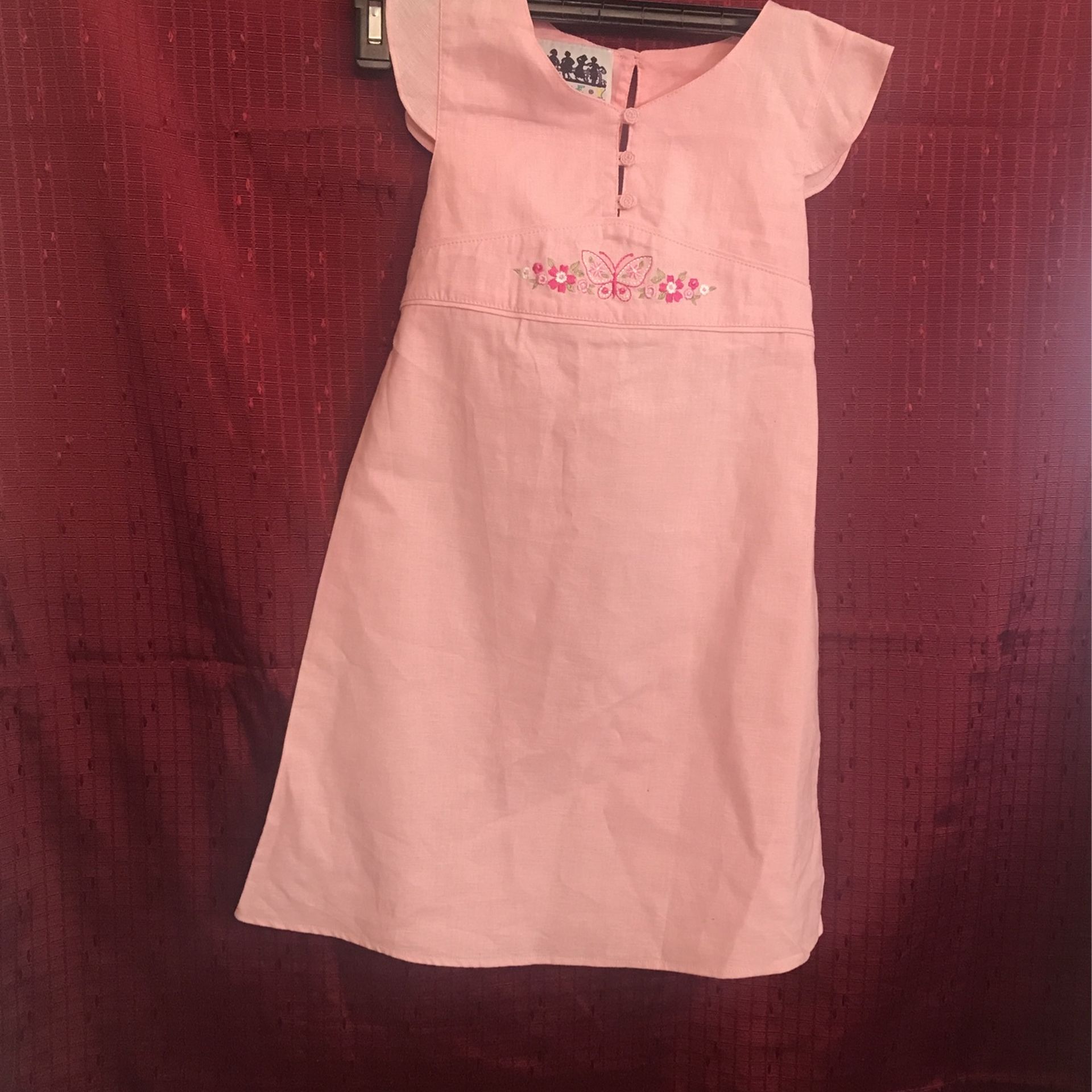 Zoey Girls Pink Dress Size 7