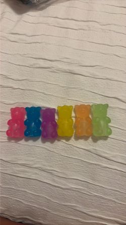 Cute bear school pencil toppers 6 colors of the rainbow 🌈