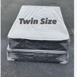 New Twin Size Mattress And Box Spring Set // We Offer  🚚