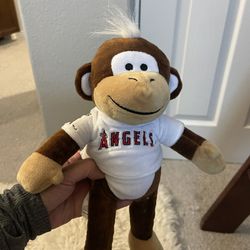 Angels Rally Monkey Stuffed Animal 