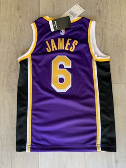 Nike Los Angeles Lakers Jersey LeBron James Kids Small for Sale