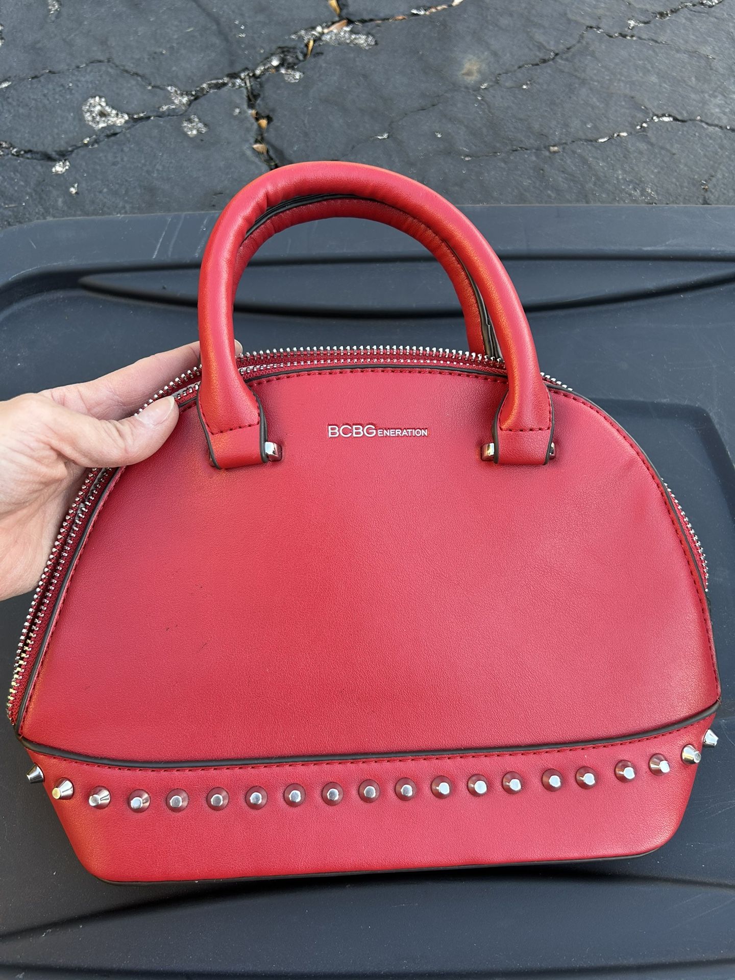 Red BCBGgeneration Dome Purse