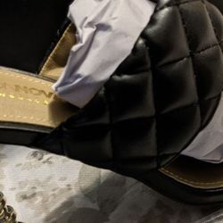 Just Enough Quilted Heels (Black)