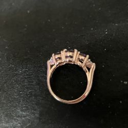 Beautiful Amethyst Rose Gold Ring