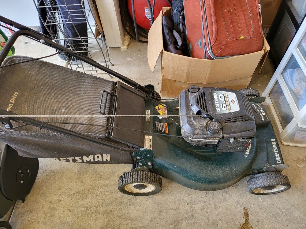Craftsman 6hp Self Propelled Bag Lawn Mower
