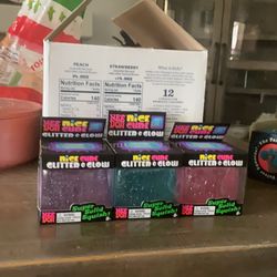 Nice cube glitter glow set
