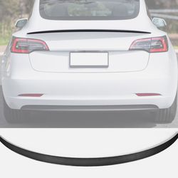 17-23 Tesla Model 3 Trunk Spoiler Real Carbon Fiber