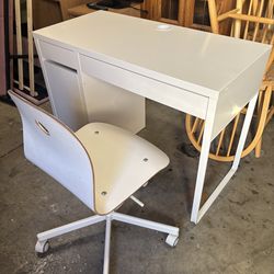 Desk and chair