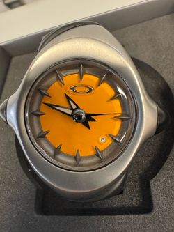 Vintage Oakley Watch with Orange Dial