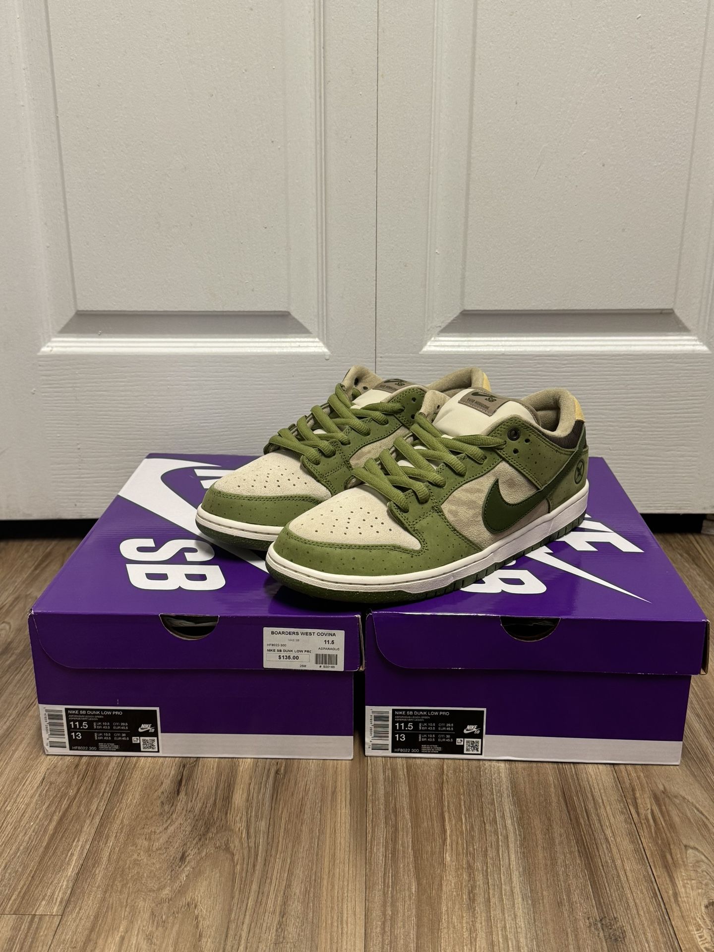 Matcha Nike Dunks Released Today Nike Sb Dunk Low Yuto Asparagus