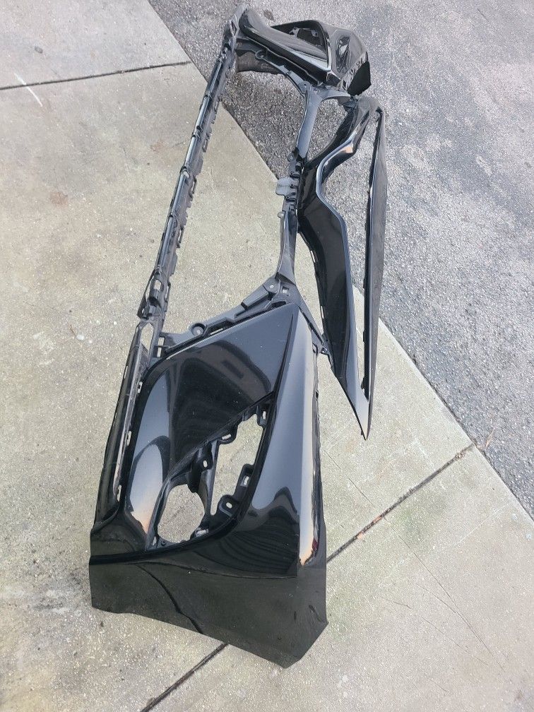 Black 2018-2022 TOYOTA CAMRY FRONT BUMPER COVER PLASTIC OEM #52119-06E20