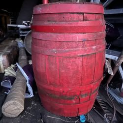 Antique Red Keg