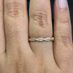 14K Gold Cubic Zirconia Ring
