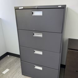 4-Drawer Heavy Duty File Cabinet (Locking, Office Grade)