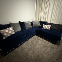 Blue Sectional Couch For Sale
