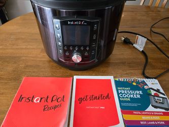 Instant Pot Pro 10-in-1 Pressure Cooker (6-Quart) w/ Recipe Books & Manuals