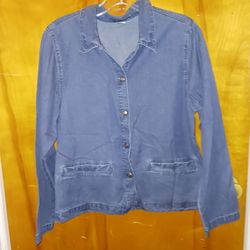 Ladies Nice Size Small Denim Top