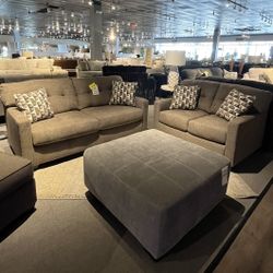 Brown Sofa And Loveseat