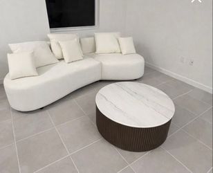 Sectional Sofa Curved New Modern 