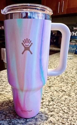 Hydro Flask All Around Travel Tumbler in the Limited edition "Sugar Crush" swirl