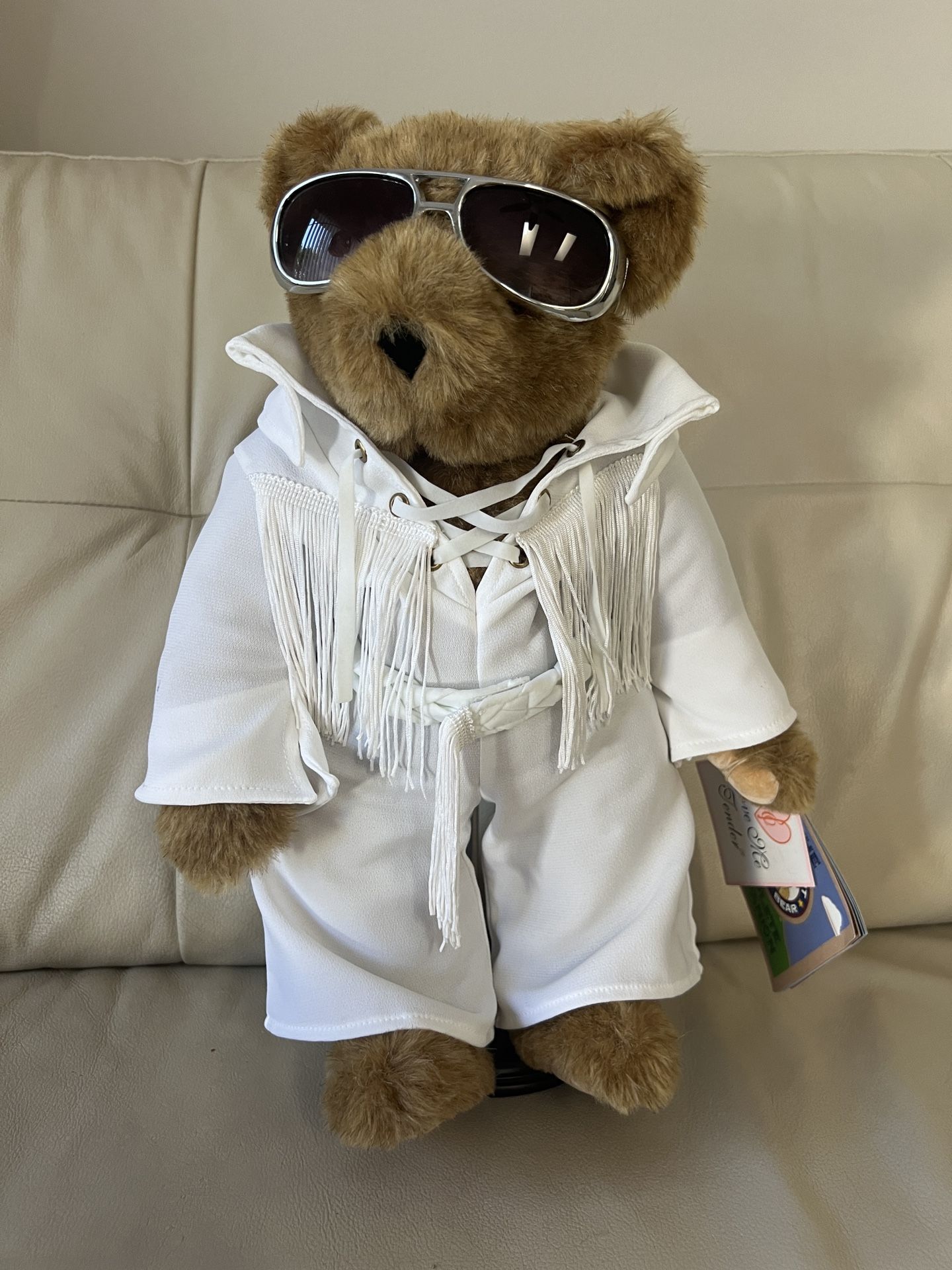 Elvis Presley Teddy Bear, with stand. 