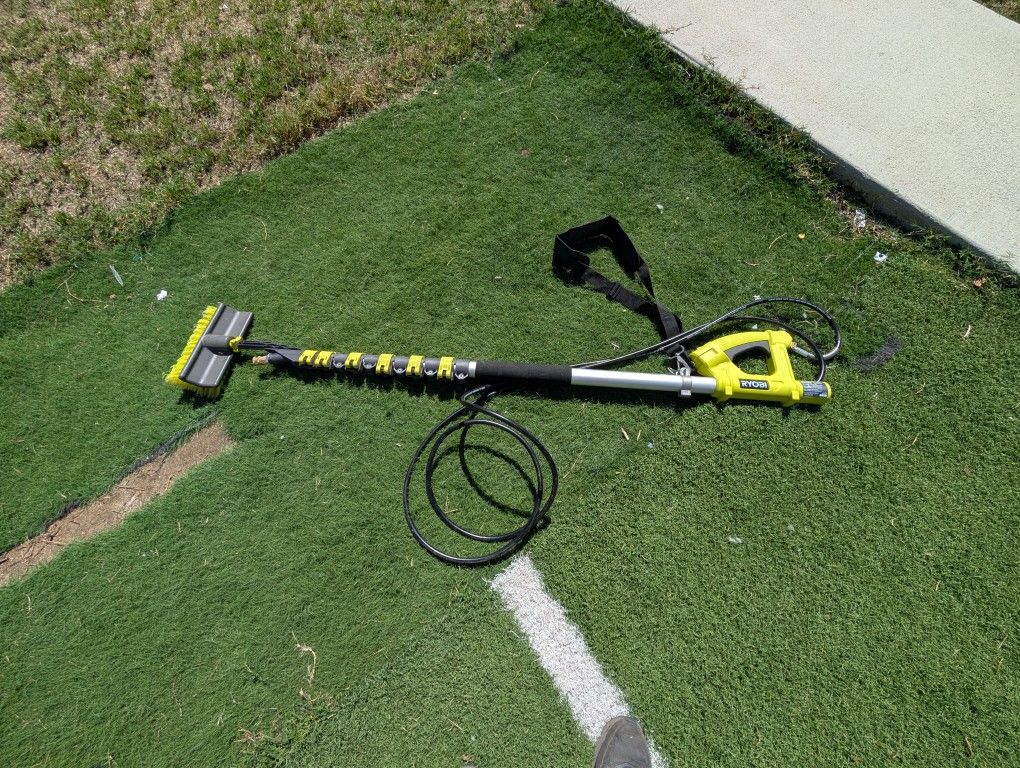 Ryobi RY31EP26 18 ft. Extension Pole with Brush for Pressure Washer
