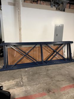 Industrial shelving.