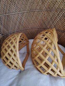 Bamboo Wall Pocket Baskets