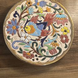 Hand Painted Ceramic Plate