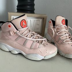 Juniors YouthNike Air Jordan 6 Rings (GS) - Atmosphere "Pinkfrared