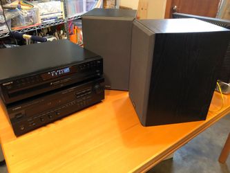 Stereo receiver, CD player, and speakers