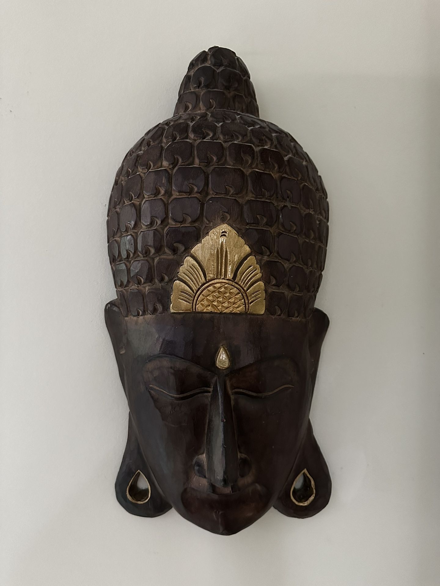 Bali style Wooden Buddha Head Decor