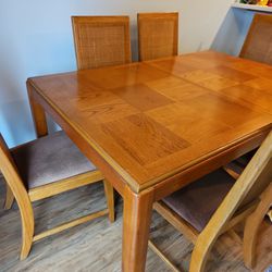 Oak Table 6 Chairs