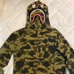 Bape Green Camo Hoodie
