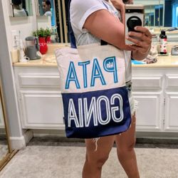 PATAGONIA Tote Bag 100% Cotton Very Stylish, Medium 15x14x3". Robin Ruth Souvenir.