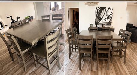 Beautiful Grey Table with 8 chairs