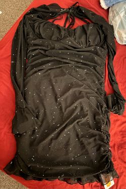 Black Mini-Dress - Urigayo - XL - *CASH ONLY*