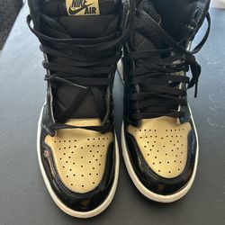 Gold Toe Jordan 1 Size 13