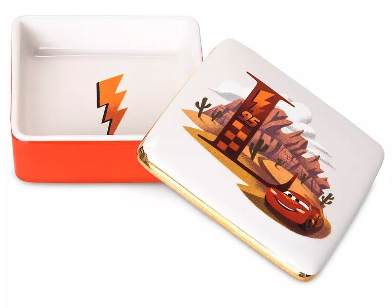 Disneyland Cars Lightning McQueen ABC L Trinket Box WDW Jewelry Box BRAND NEW
