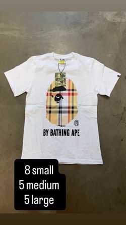 White Burberry Bape shirt