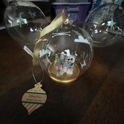 Disneyland Blown Glass Christmas Ornament