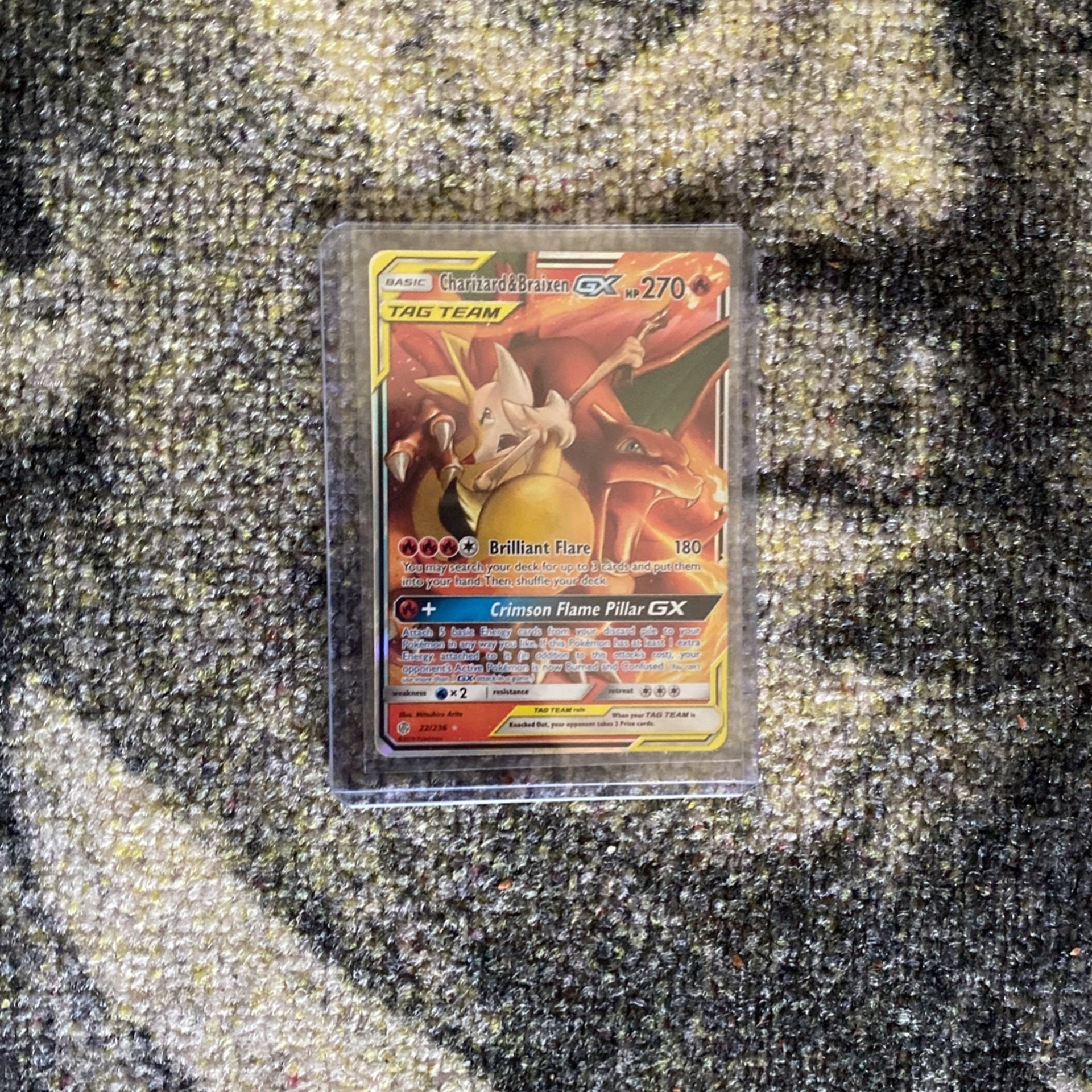 Charizard E Braixen GX Pokémon Carta Em Português 22/236